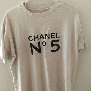 Chanel No. 5 White Vintage Short Sleeve Tee